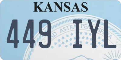 KS license plate 449IYL