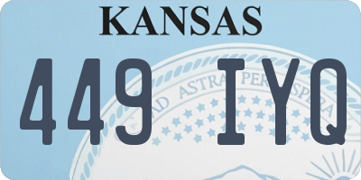 KS license plate 449IYQ