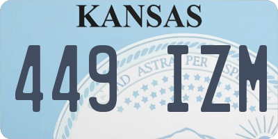 KS license plate 449IZM