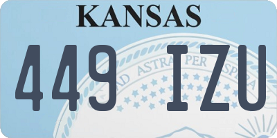 KS license plate 449IZU