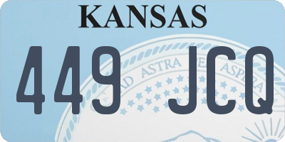 KS license plate 449JCQ