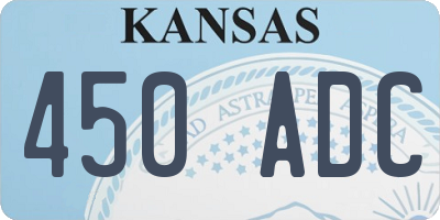 KS license plate 450ADC