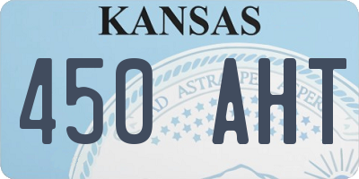 KS license plate 450AHT