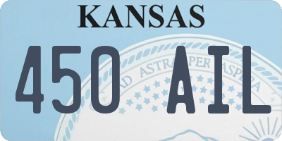 KS license plate 450AIL