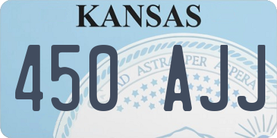 KS license plate 450AJJ