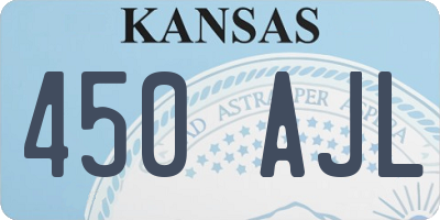 KS license plate 450AJL
