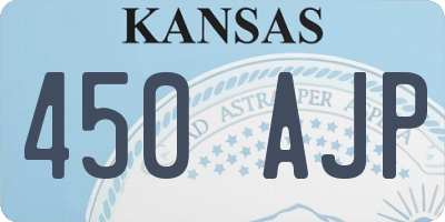 KS license plate 450AJP