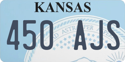 KS license plate 450AJS
