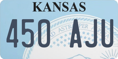 KS license plate 450AJU