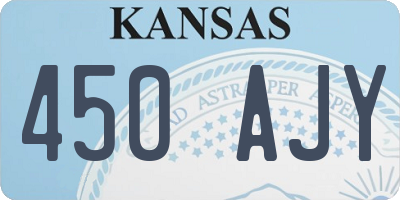 KS license plate 450AJY