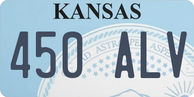 KS license plate 450ALV