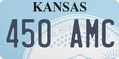 KS license plate 450AMC
