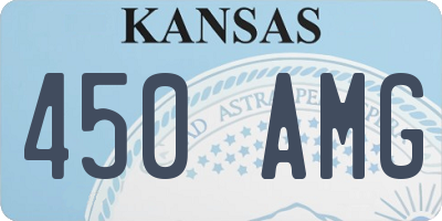 KS license plate 450AMG