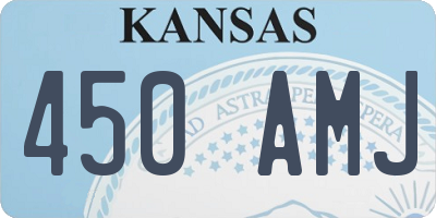 KS license plate 450AMJ