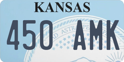 KS license plate 450AMK