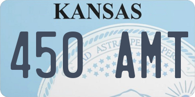 KS license plate 450AMT