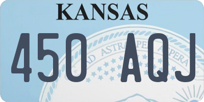 KS license plate 450AQJ