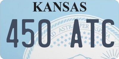 KS license plate 450ATC
