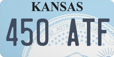 KS license plate 450ATF