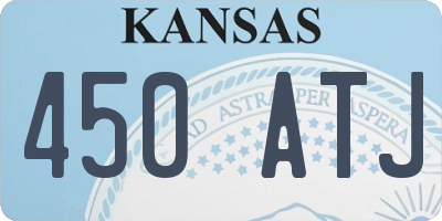 KS license plate 450ATJ