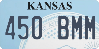 KS license plate 450BMM