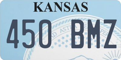 KS license plate 450BMZ