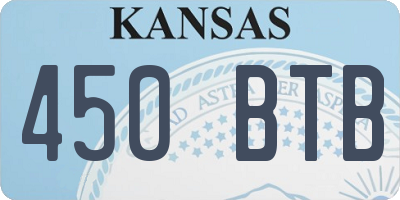 KS license plate 450BTB