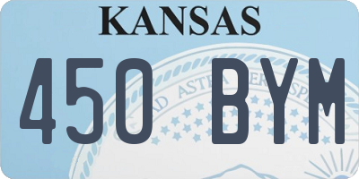 KS license plate 450BYM