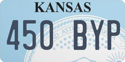 KS license plate 450BYP