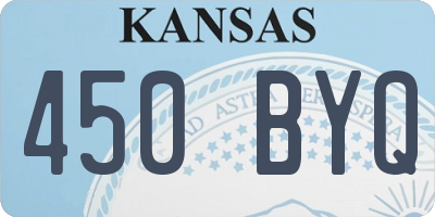 KS license plate 450BYQ
