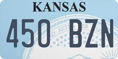 KS license plate 450BZN