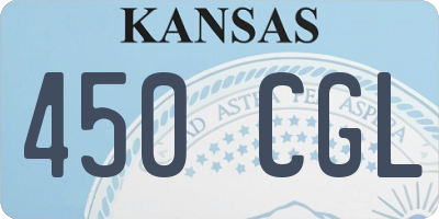KS license plate 450CGL