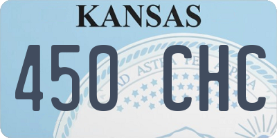KS license plate 450CHC