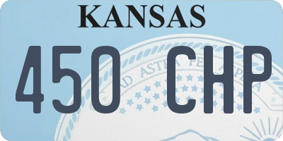 KS license plate 450CHP