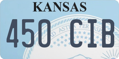 KS license plate 450CIB