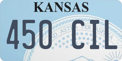 KS license plate 450CIL