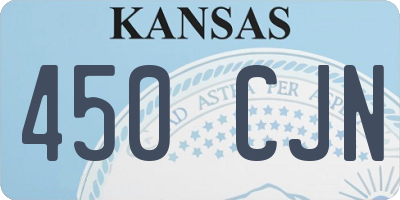 KS license plate 450CJN