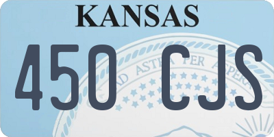 KS license plate 450CJS