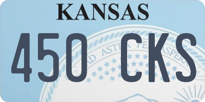 KS license plate 450CKS