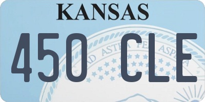 KS license plate 450CLE