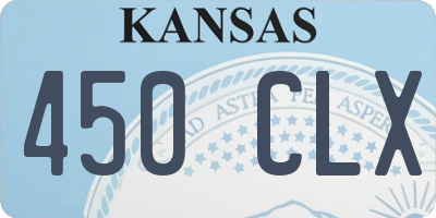 KS license plate 450CLX