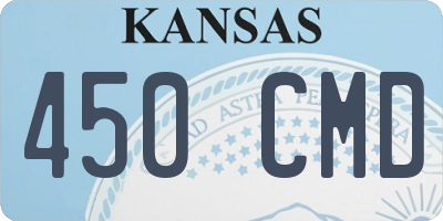 KS license plate 450CMD