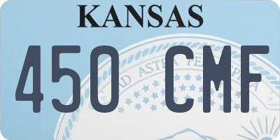 KS license plate 450CMF