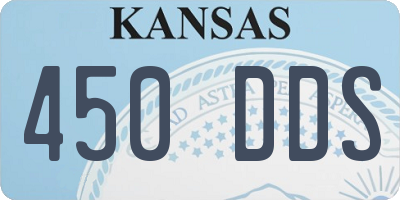 KS license plate 450DDS
