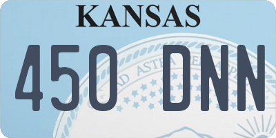 KS license plate 450DNN