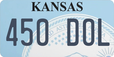 KS license plate 450DOL