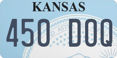 KS license plate 450DOQ