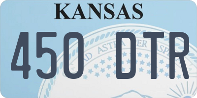 KS license plate 450DTR