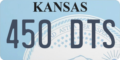 KS license plate 450DTS