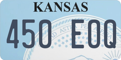 KS license plate 450EOQ